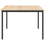 Dining Table Natural 110 x 110 x 75 cm Solid Pine Wood 892787