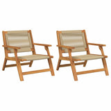 Garden Furniture 2 pcs Beige 67 x 76 x 73 cm Solid Acacia Wood 367833