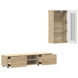 TV Cabinet Set FLORIN 3 pcs Sonoma Oak Engineered Wood 3397926
