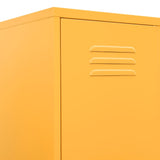 Locker Cabinet Mustard Yellow 35x46x180 cm Steel 336254