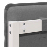 Upholstered Headboard White and Light Grey 180 cm 880002