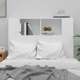 Headboard Cabinet White Engineered wood Large Headboard Cabinet 811907