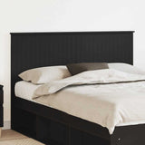 Headboard with Headboard Black Oak 150 cm Engineered wood 887748