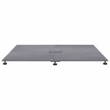 Parasol Base Dark grey wood look 100 x 100 x 4 cm Steel 3407829