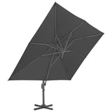 Garden Parasol with Portable Base Anthracite 276347