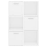 Storage Cabinet White 60x29.5x90 cm Engineered Wood 801134