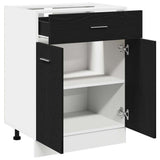 Hanging Cabinet Black Oak 60 x 46 x 81.5 cm Engineered Wood 863267