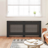 288189 Radiator Cover Black 172x19x81,5 cm MDF