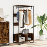 Wardrobe Smoked Oak 90x50x180 cm Engineered Wood 848671