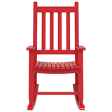 Rocking Chair for Children Red Solid Wood Poplar 4008878