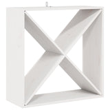 Wine Rack 2 pcs White 62 x 25 x 62 cm Solid Pine Wood 893315