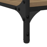 Desk with Shelf Artisan Oak 140 x 50 x 75 cm Engineered Wood 886269