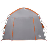 Cabin Tent Grey and Orange 210 x 210 x 138 cm Polyester 42028507