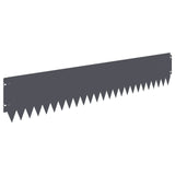 Lawn Edging 30 pcs 103 x 20 cm Steel Anthracite 8008477