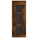 Highboard Smoked Oak 34.5x34x180 cm Engineered Wood 3199374