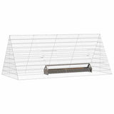 Chicken Cage Silver 215 x 100 x 85 cm Galvanised Steel 3394437