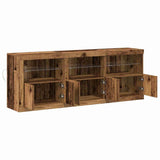 LED Sideboard Old Wood 181 x 37 x 67 cm Engineered Wood 3333111