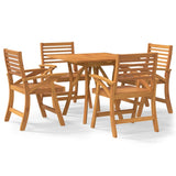 Garden Dining Set Natural wood Solid acacia wood with an oil finish 3156858