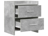 Bedside Tables 2 pcs Concrete Grey 40 x 30 x 60 cm 8010970