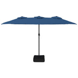 Garden Parasol Azure Blue, Dark Grey Polyester, Powder-Coated Iron 362952