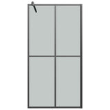 Walk-in Shower Screen 100x195cm Dark Tempered Glass 151886