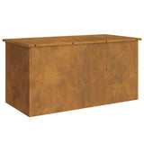 Outdoor Storage Box Rusty 100 x 50.5 x 50 cm Steel 874566