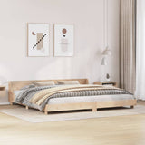 Bed Frame without Mattress 200x200 cm Solid Wood Pine 3302267