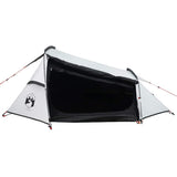Camping Tent Tunnel 2-Person White Blackout Fabric Waterproof 94615