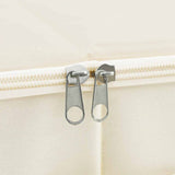 Storage Boxes 2 pcs Fabric 70x40x18 cm Cream 332908