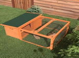 Rabbit Hutch Outdoor Guinea Pig Hutch Run Small Animal Off-ground Duck House Hideaway Backyard T3398P350058