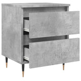 Bedside Cabinets 2 pcs Concrete Grey 40x35x50 cm Engineered Wood 826869
