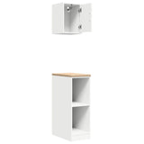 Garage Cabinets 2 pcs White Engineered Wood 3328260