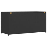 Garden Storage Box Black 120x50x60 cm Poly Rattan 42498