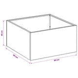 Garden Planter 2 pcs Olive Green 80 x 80 x 40 cm 8005113