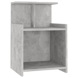 Bed Cabinets 2 pcs Concrete Grey 40x35x60 cm Engineered Wood 806184