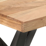 Dining Table 120x60x76 cm Solid Acacia Wood 323559