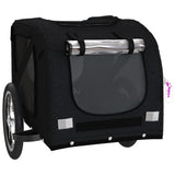 Pet Bike Trailer Black Oxford Fabric and Iron 93877