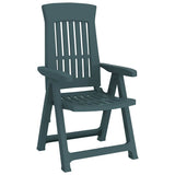 Garden Reclining Chair Set of 2 Green Polypropylene Medium 364711