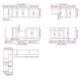 11 Piece Kitchen Cabinet Set Porto Old Wood Engineered Wood 3314909