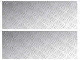 Stair Tread Rectangular 2 pcs Silver 80 x 40 cm Aluminium 4104331