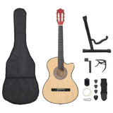 12 Piece Western Acoustic Cutaway Guitar Set with 6 Strings 38 70131