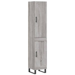 Highboard Grey Sonoma 34.5x34x180 cm Engineered Wood 3199135