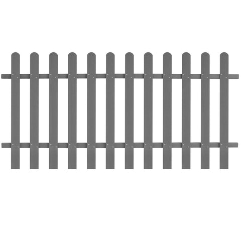 Picket Fence WPC 200x100 cm 42820