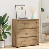Storage Cabinet Artisan Oak 80 x 31 x 81 cm Engineered Wood 888856