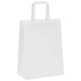 Paper Bags 250 pcs with Handles White 21x11x28 cm 4101839