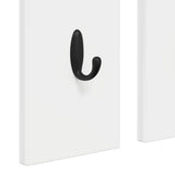 Wall-Mounted Coat Rack White 84 x 10 x 80 cm Engineered wood 874491
