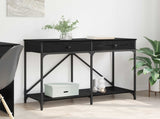 Console Table Black Oak 100 x 39 x 78.5 cm Engineered Wood 882808