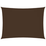 ZNTS Sunshade Sail Oxford Fabric Rectangular 6x7 m Brown 135827