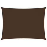 ZNTS Sunshade Sail Oxford Fabric Rectangular 6x7 m Brown 135827