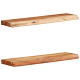 Wall Shelves 2 pcs 60x20x3.5 cm Solid Wood Acacia 373625